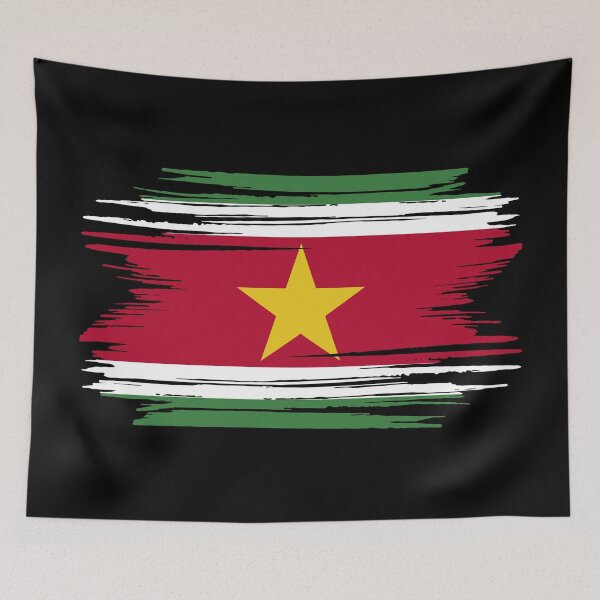 Item preview, Distressed Suriname Flag SR designed and sold by shitpostee.