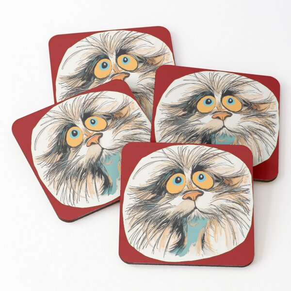 Item preview, Scruffy Anxious Cat Drawing designed and sold by Fayes4Art.