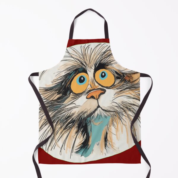 Item preview, Scruffy Anxious Cat Drawing designed and sold by Fayes4Art.