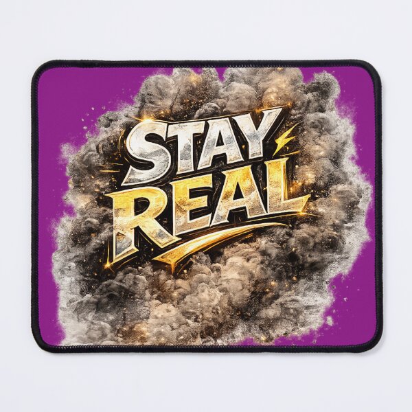 Item preview, Stay Real | Authentic Typography Design designed and sold by VasiArtLab.