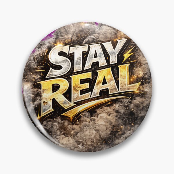 Item preview, Stay Real | Authentic Typography Design designed and sold by VasiArtLab.