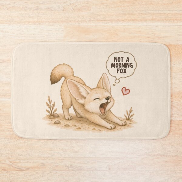 Item preview, Not a Morning Fox designed and sold by MellowMunchkins.