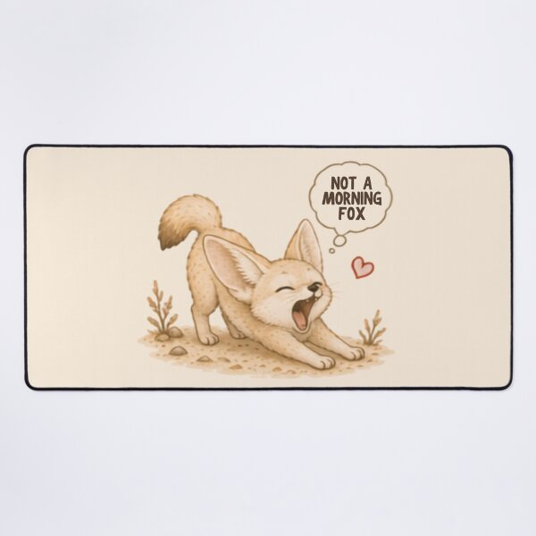 Item preview, Not a Morning Fox designed and sold by MellowMunchkins.