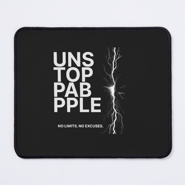 Item preview, Bold Typography Lightning Bolt Shirt - Unstoppable Gym Wear Tee designed and sold by RadiantReza.