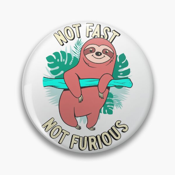 Item preview, Funny Sloth Not Fast Not Furious Retro Art designed and sold by Alphatheard.