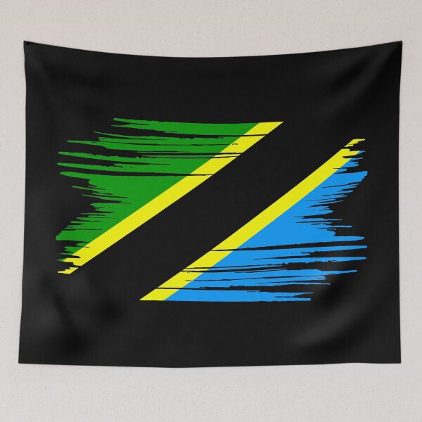 Item preview, Distressed Tanzania Flag TZ designed and sold by shitpostee.