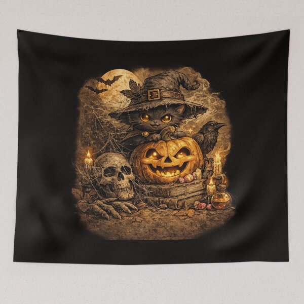 Item preview, HALLOWEEN CAT designed and sold by Brejko.