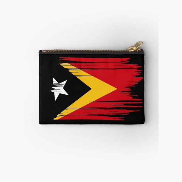 Item preview, Distressed Timor-Leste Flag TL designed and sold by shitpostee.