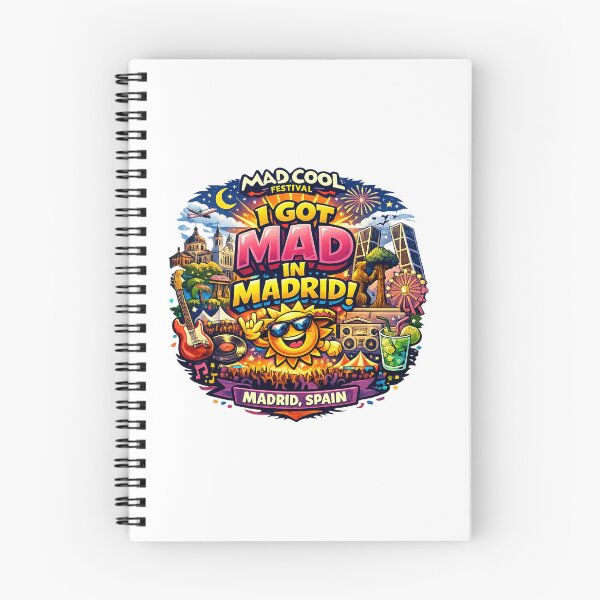 Item preview, Mad Cool Festival – I Got Mad in Madrid! | Funny Madrid Spain Music Festival T-Shirt Design | Concert & Travel Graphic PNG | Print-on-Demand Bundle designed and sold by Sushikidsntoddlers.