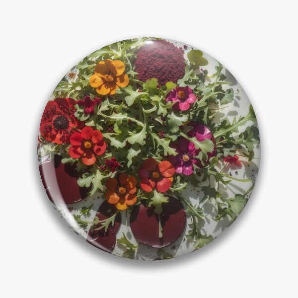Item preview, Nasturtium Arugula Fine Dining Floral Food Art designed and sold by GenArtHaven.