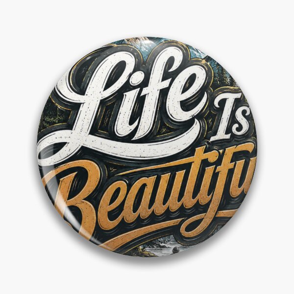 Item preview, Life Is Beautiful | Positive Typography Design designed and sold by VasiArtLab.