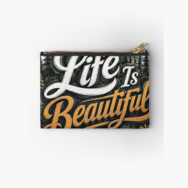 Item preview, Life Is Beautiful | Positive Typography Design designed and sold by VasiArtLab.