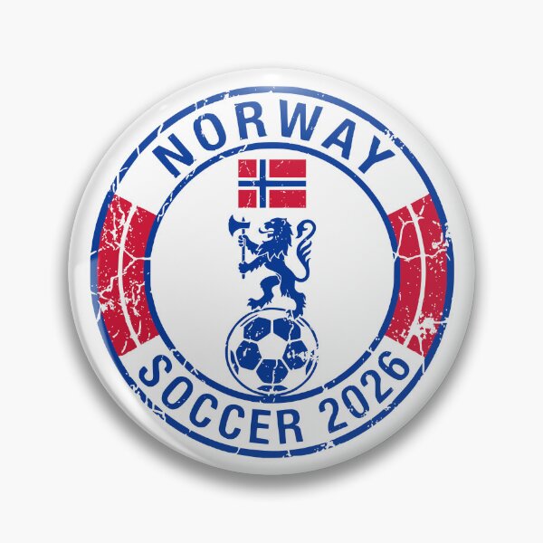 Item preview, Vintage Norway Soccer 2026 Distressed Lion Badge designed and sold by Imaginationbeyond.