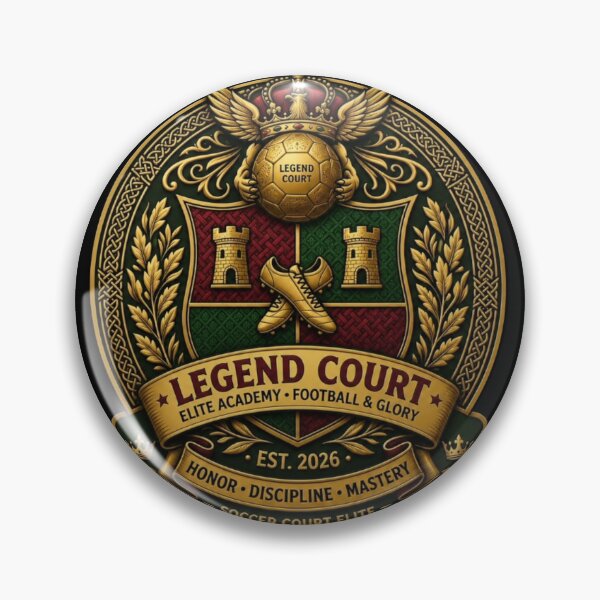 Item preview, Legend Court Elite Football Crest | Soccer Academy Emblem designed and sold by LegendCourt.