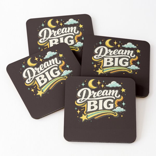 Item preview, Dream Big | Inspirational Typography Design designed and sold by VasiArtLab.