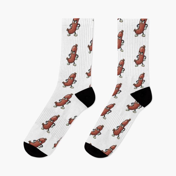 Item preview, Annoyed Kielbasa Sausage with Hands on Hips Vintage 1930s Rubberhose Cartoon Funny Food Character designed and sold by OnPointOutfits.
