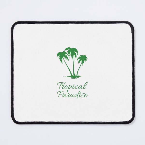 Item preview, Tropical Paradise Green Palm Trees Art designed and sold by AhinoraArtShop.