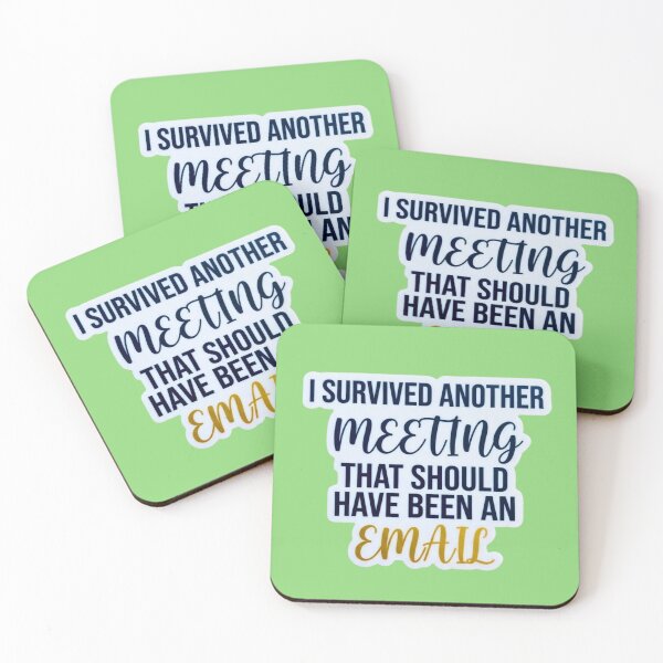 Item preview, Sarcastic Office Meeting Email Typography Design designed and sold by HAPPY HARBOR DESIGN .
