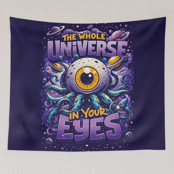 Aperçu de l'œuvre L'univers entier dans vos yeux – Vision cosmique de l'infini créée et vendue par digijob.