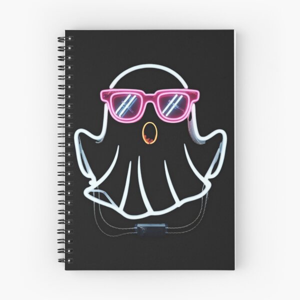 Item preview, Neon Cool Ghost with Sunglasses - Cyberpunk Spooky Art designed and sold by alalame.