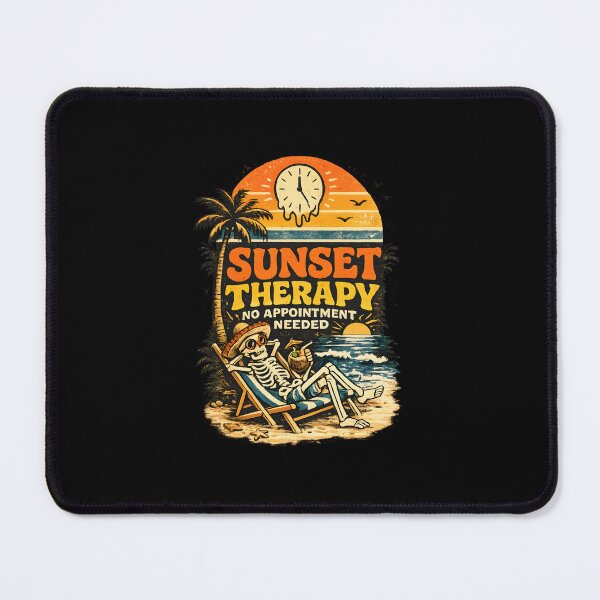 Item preview, Sunset Therapy Vintage Skeleton Beach Retro Summer designed and sold by MizoX7.