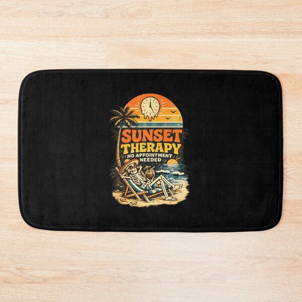 Item preview, Sunset Therapy Vintage Skeleton Beach Retro Summer designed and sold by MizoX7.