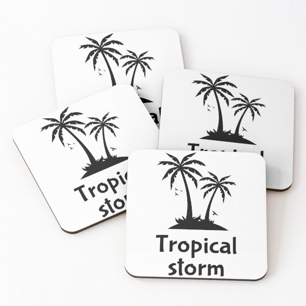 Item preview, Tropical Storm Silhouette Palm Trees Art designed and sold by AhinoraArtShop.