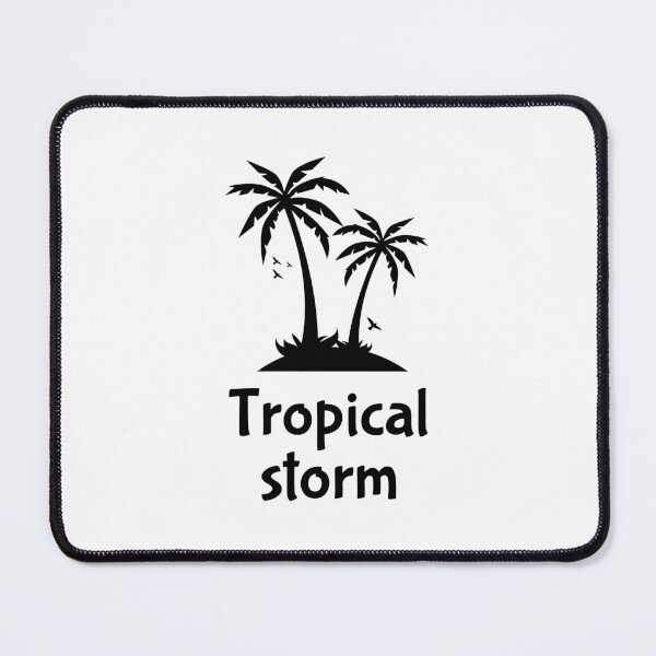 Item preview, Tropical Storm Silhouette Palm Trees Art designed and sold by AhinoraArtShop.