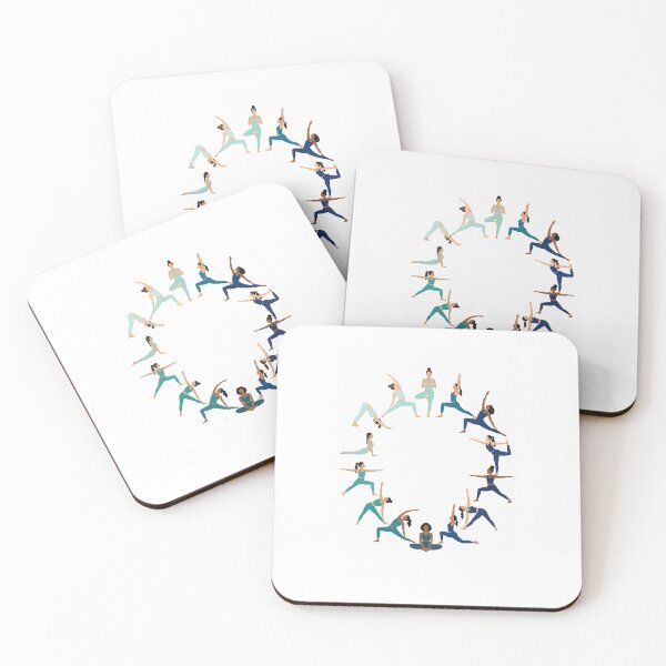 Item preview, Ocean Yoga Wreath Print designed and sold by SnortStudio.