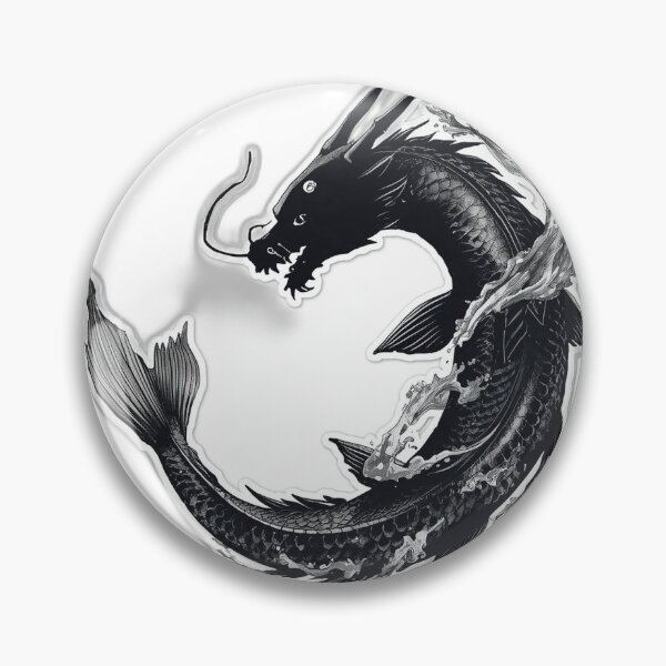 Item preview, Koi Dragon Ascension — Japanese Mythology Art designed and sold by Tokyo Neo Noir Collective .
