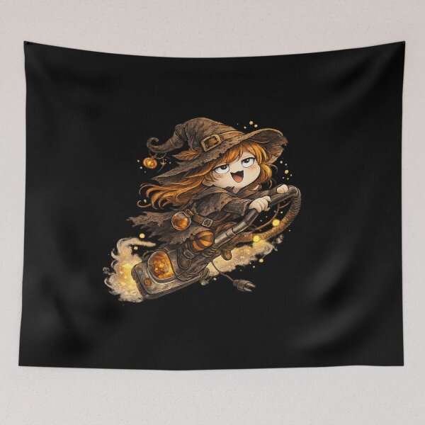 Item preview, Witch on a Vacuum Cleaner designed and sold by Brejko.