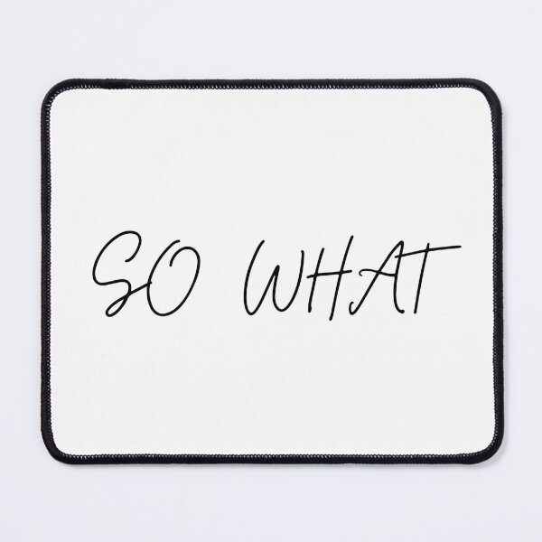 Item preview, So What Minimalist Script Quote Typography designed and sold by GalaMine.