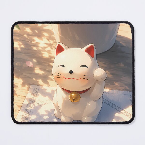 Item preview, Anime greeting cat setting on Carpet designed and sold by Helmy Dream.
