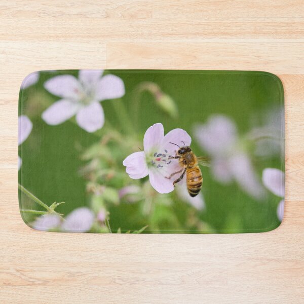 Item preview, Honey works. Wood Cranes­bill and Honey Bee designed and sold by Jouko Lehto Photography.