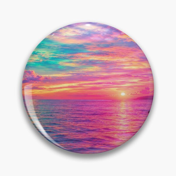 Item preview, Vibrant Rainbow Ocean Sunset – Colorful Tropical Seascape Landscape designed and sold by Wild Bloom Paws.