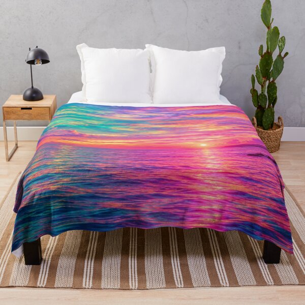 Item preview, Vibrant Rainbow Ocean Sunset – Colorful Tropical Seascape Landscape designed and sold by Wild Bloom Paws.