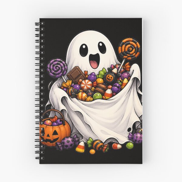 Item preview, Little ghost with sweets designed and sold by Brejko.