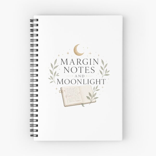 Item preview, Margin Notes And Moonlight - Bookish Reading Design designed and sold by GoverArt.