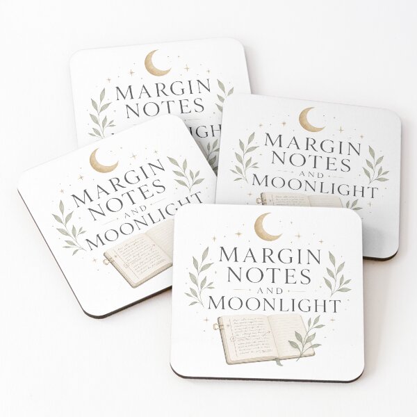 Item preview, Margin Notes And Moonlight - Bookish Reading Design designed and sold by GoverArt.