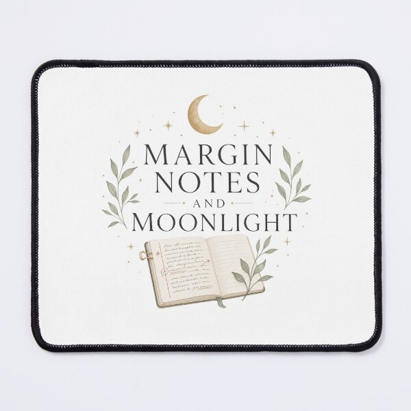 Item preview, Margin Notes And Moonlight - Bookish Reading Design designed and sold by GoverArt.