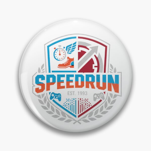 Item preview, Speedrun Merch - Speedrunner Crest Emblem T-Shirt designed and sold by Hanno0.