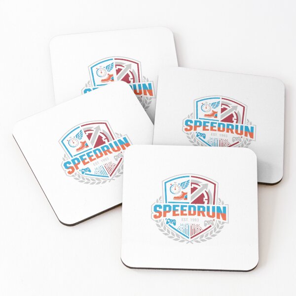 Item preview, Speedrun Merch - Speedrunner Crest Emblem T-Shirt designed and sold by Hanno0.
