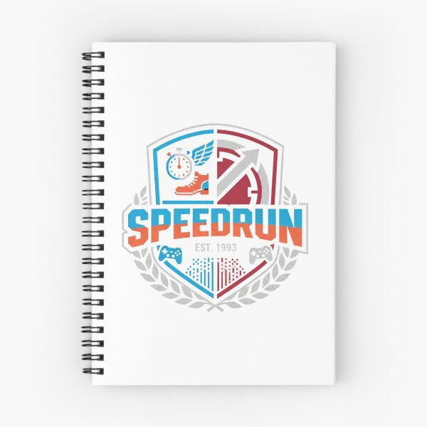Item preview, Speedrun Merch - Speedrunner Crest Emblem T-Shirt designed and sold by Hanno0.