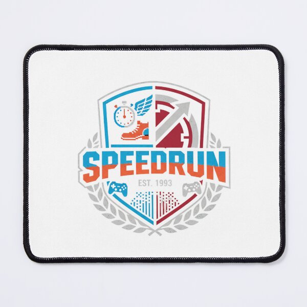Item preview, Speedrun Merch - Speedrunner Crest Emblem T-Shirt designed and sold by Hanno0.