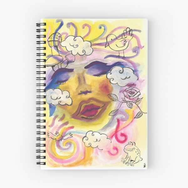 Item preview, Surreal Warm Yellow Cloud Dream Messy Mixed Media  designed and sold by BOKEbyTC.