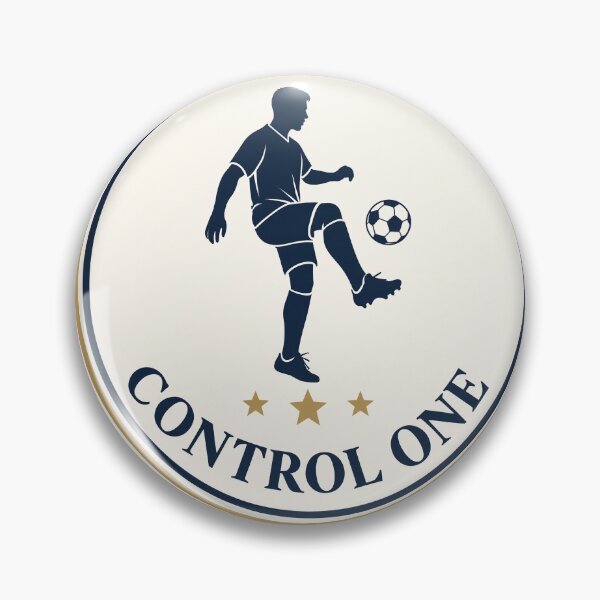 Item preview, Soccer player juggling ball in emblem. Football athlete controlling ball with foot in circular badge design. Masterful sports logo for team identity. designed and sold by Creative88Art.