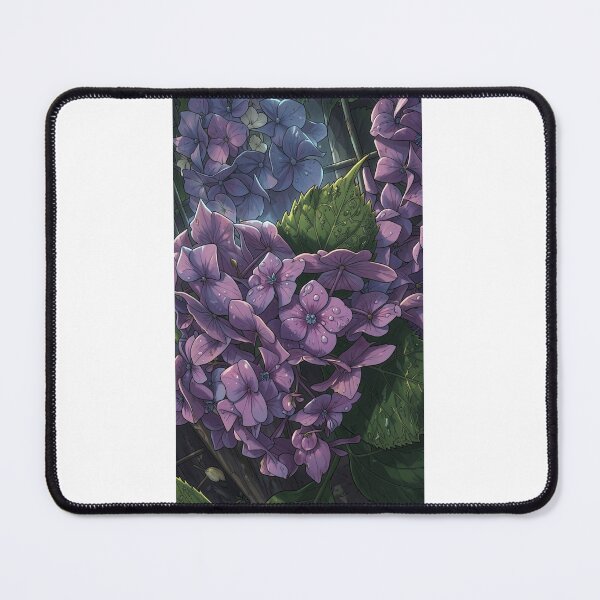 Item preview, Anime Style Purple Hydrangea Floral Digital Art designed and sold by Nature Moments.