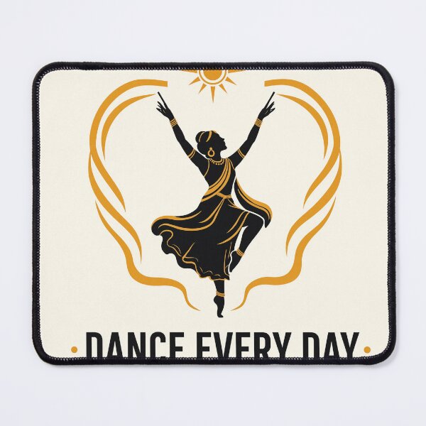 Item preview, Silhouette dancer leaping joyfully under sun. Energetic female performer celebrating movement and freedom. Inspirational daily fitness or wellness... designed and sold by Creative88Art.