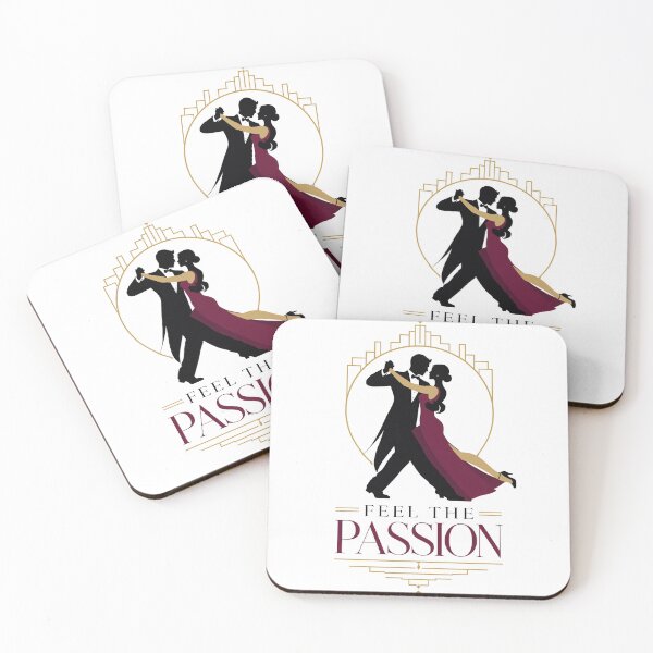 Item preview, Elegant couple dancing tango in silhouette. Romantic partners performing passionate ballroom dance move. Artistic emblem for love and performance. designed and sold by Creative88Art.