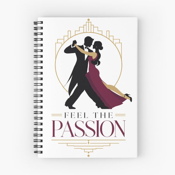 Item preview, Elegant couple dancing tango in silhouette. Romantic partners performing passionate ballroom dance move. Artistic emblem for love and performance. designed and sold by Creative88Art.